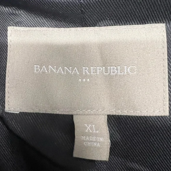 Banana Republic Factory Gray Wool Blend Toggle Button Hip Length Coat Women XL - Picture 8 of 8